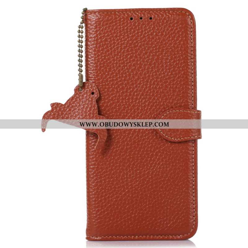 Etui Folio iPhone 16 Pro Max Tekstura Litchi I Technologia Rfid