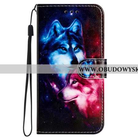 Etui Folio iPhone 16 Pro Wilki Na Smyczy