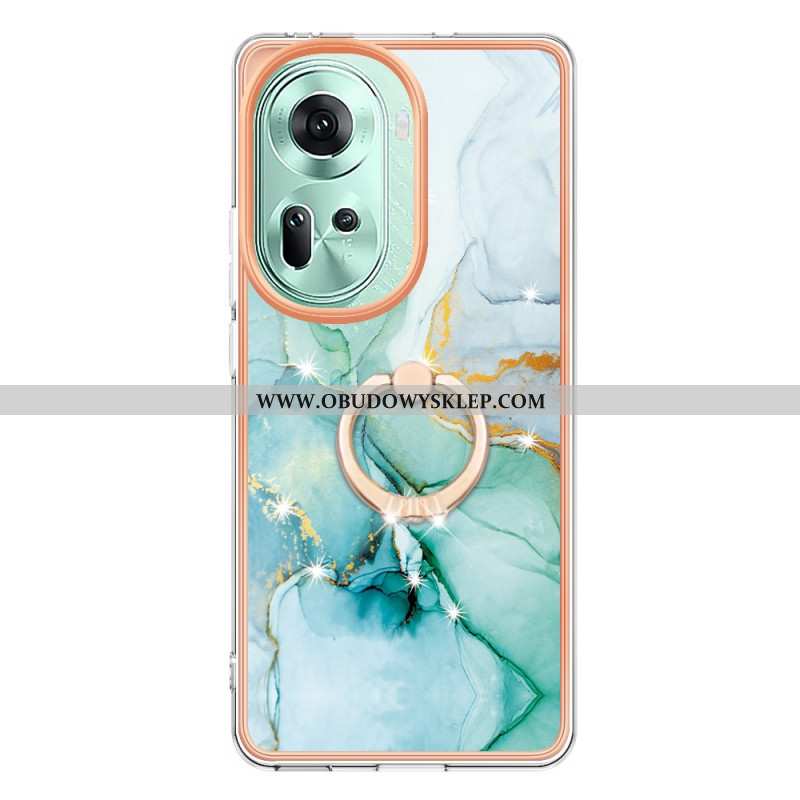 Etui Oppo Reno 11 5g Pierścień Podtrzymujący Wzór Marmuru