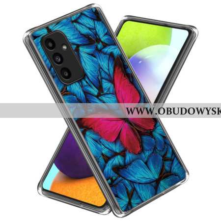 Etui Samsung Galaxy A15 5g CZerwony Motyl