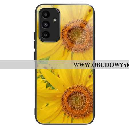 Etui Samsung Galaxy A15 5g Słoneczniki Ze Szkła Hartowanego Etui Ochronne