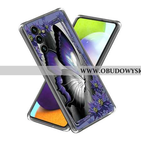 Etui Samsung Galaxy A15 Fioletowy Motyl Etui Ochronne