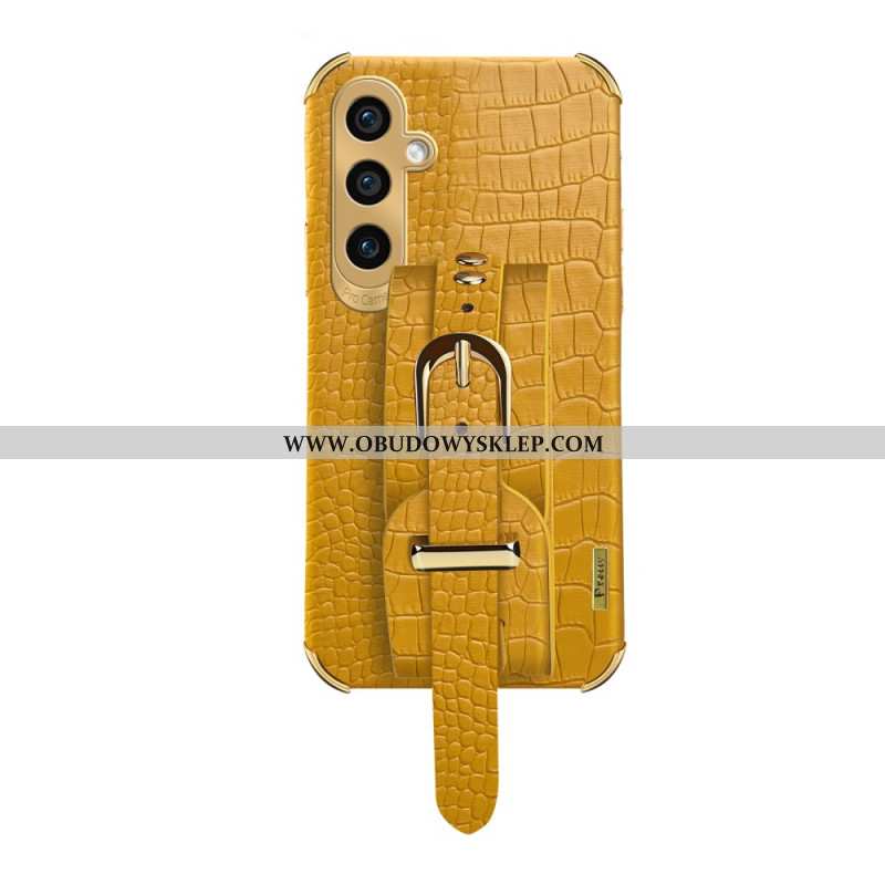 Etui Samsung Galaxy A55 5g Bransoletka I Uchwyt W Stylu Krokodyla Etui Ochronne