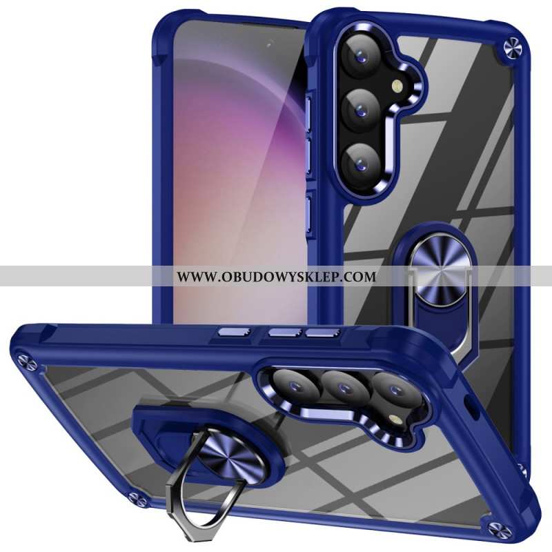 Etui Samsung Galaxy S24 5g Metalowy Pierścień Podtrzymujący Etui Ochronne