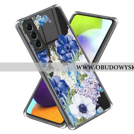 Etui Samsung Galaxy S24 5g Przezroczyste Kwiaty Etui Ochronne