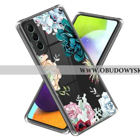 Etui Samsung Galaxy S24 5g Przezroczysty Kwiatowy