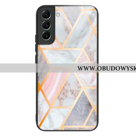 Etui Samsung Galaxy S24 5g Szkło Hartowane Z Różowego Marmuru Etui Ochronne