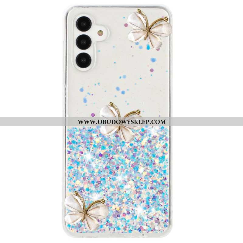 Etui Samsung Galaxy S24 Fe Fosforyzujące Motyle 3d