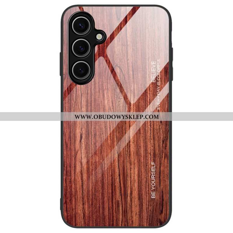 Etui Samsung Galaxy S24 Fe Szkło Hartowane Z Efektem Drewna Etui Ochronne