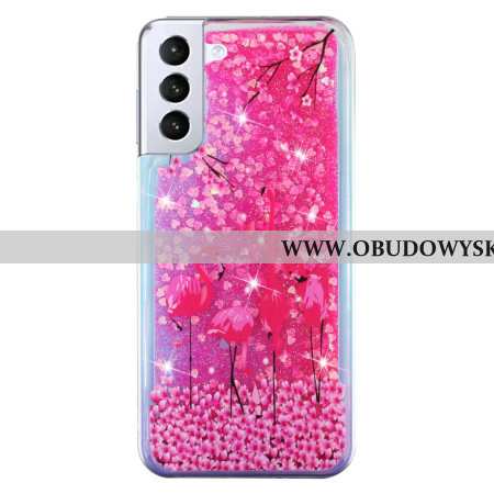 Etui Samsung Galaxy S24 Plus 5g Płynny Brokat W Kształcie Ptaka