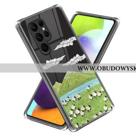 Etui Samsung Galaxy S24 Ultra 5g Malowanie Owiec Etui Ochronne