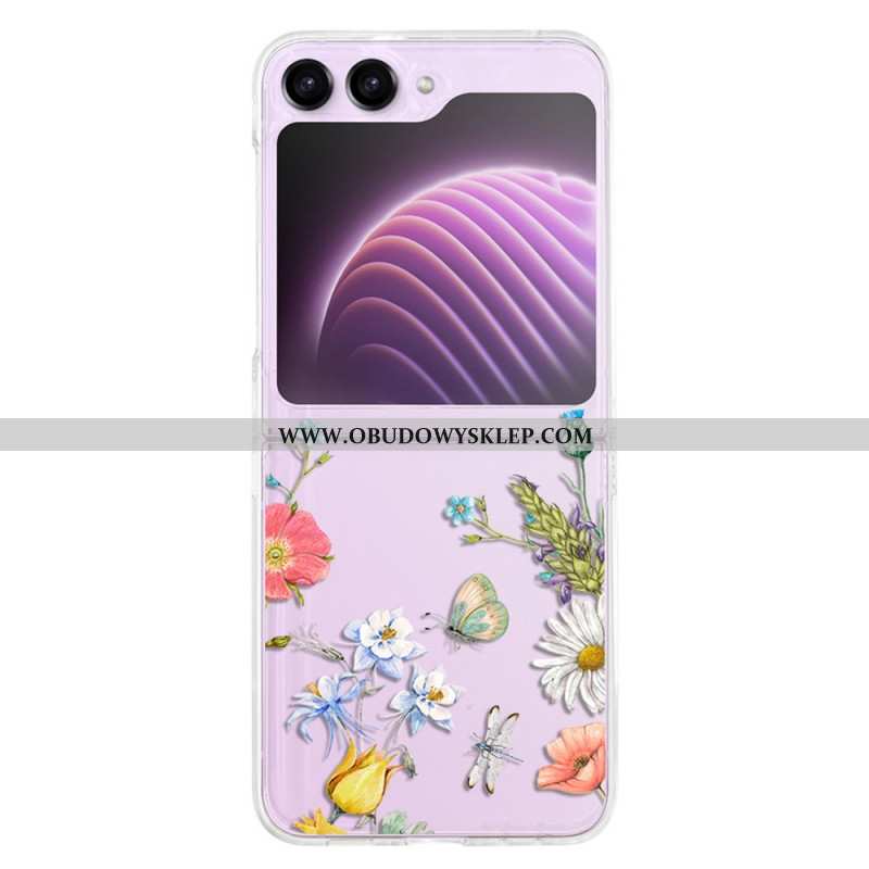 Etui Samsung Galaxy Z Flip 5 Przezroczyste Fleuretki