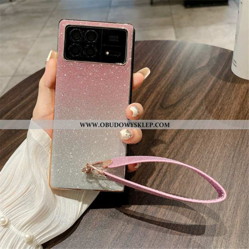 Etui Xiaomi Mix Fold 3 Cekiny Z Paskami Etui Ochronne