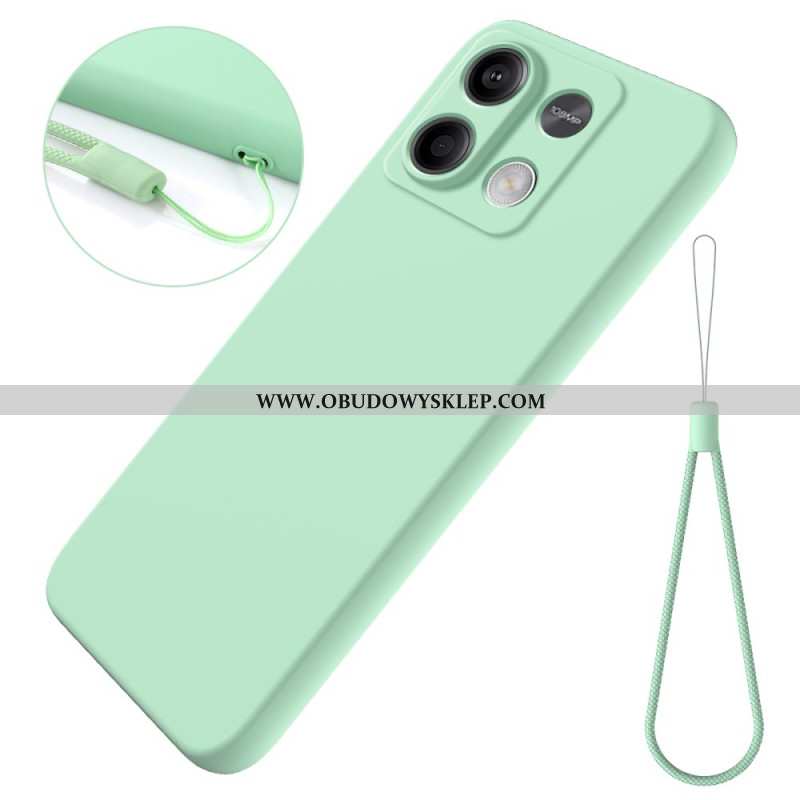 Etui Xiaomi Redmi Note 13 5g Płynny Silikon Z Paskiem Etui Ochronne