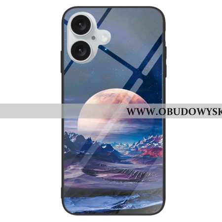 Etui iPhone 16 Plus Szkło Hartowane White Planet Etui Ochronne