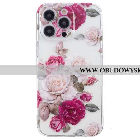 Etui iPhone 16 Pro Max Kolorowe Piwonie