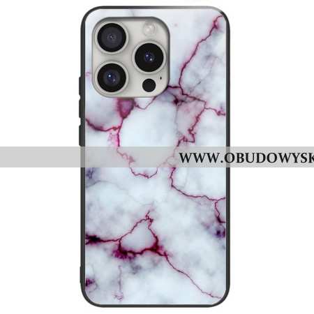 Etui iPhone 16 Pro Max Szkło Hartowane Z Fioletowego Marmuru