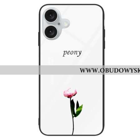 Etui iPhone 16 Szkło Hartowane W Kolorze Piwonii Etui Ochronne