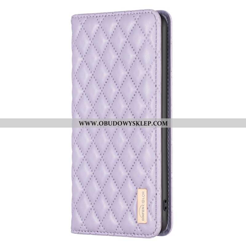 Flip Kotelot Samsung Galaxy S24 Fe Etui Na Telefon Pikowana Binfen Kolor