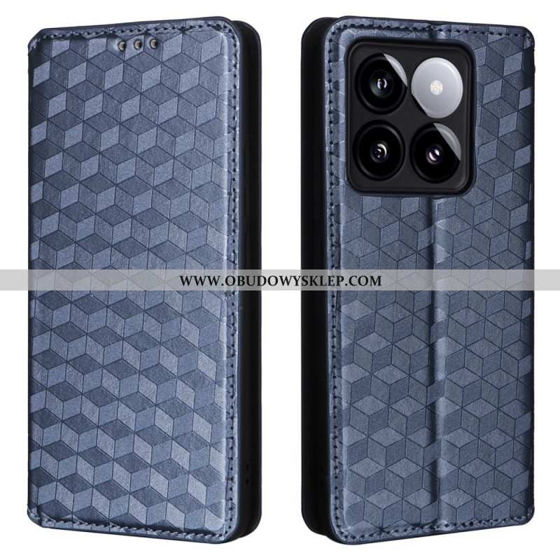 Flip Kotelot Xiaomi 14t Etui Na Telefon Kostki 3d