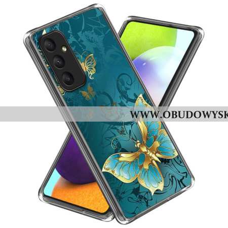 Futerały Samsung Galaxy A55 5g Etui Na Telefon Wzór Złotego Motyla