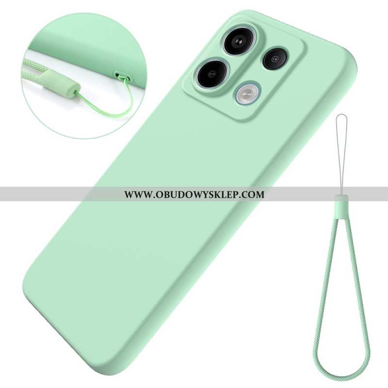 Futerały Xiaomi Redmi Note 13 Pro 5g Etui Na Telefon Pasek Z Płynnego Silikonu