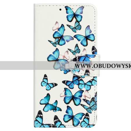 Obudowa Samsung Galaxy S24 Fe Etui Na Telefon Niebieskie Motyle W Locie